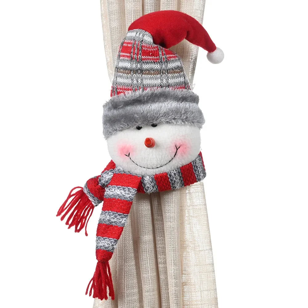 Christmas Curtain Buckle Decor For Festive Window Makeover - Caspri