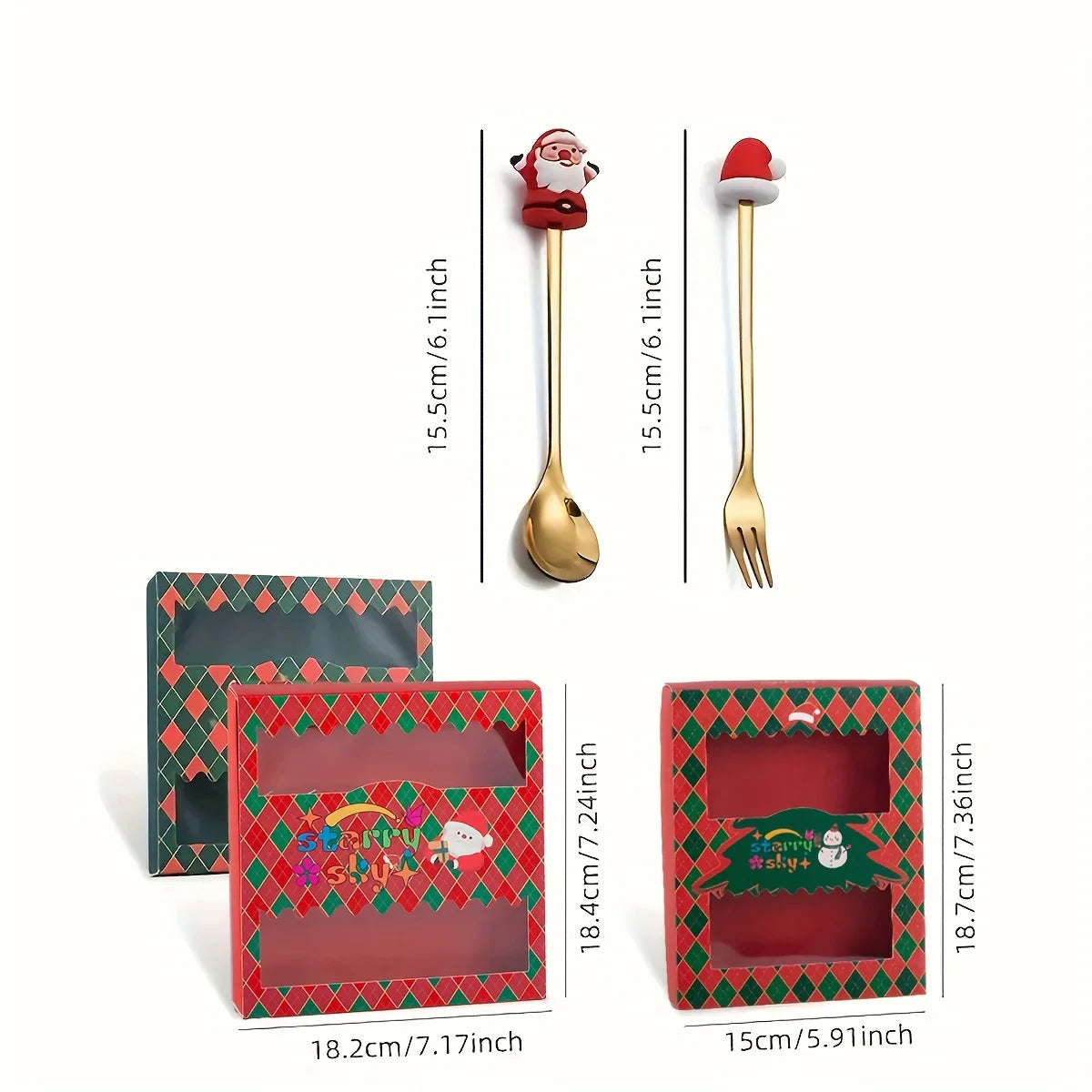 Gold Stainless Steel Cutlery Set for Festive Christmas Hosts - Caspri