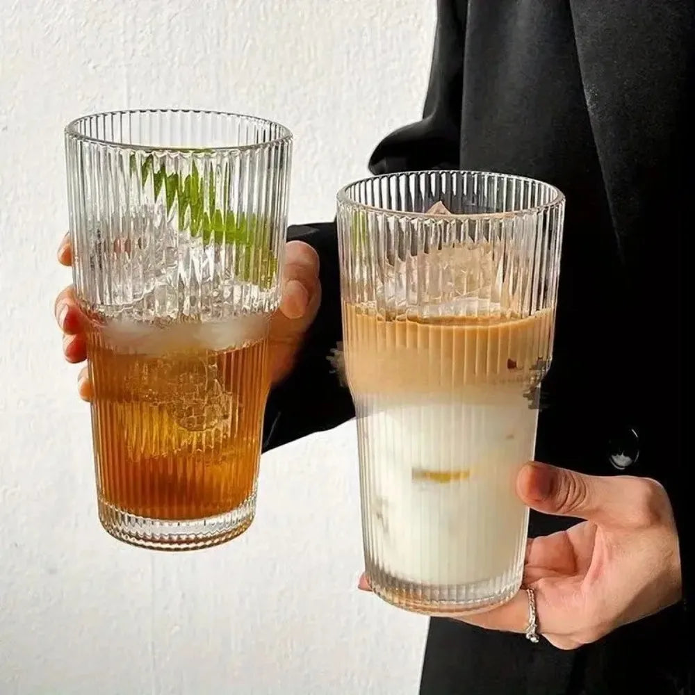 Glass Cup 600ml with Lid and Straw Reusable – Caspri