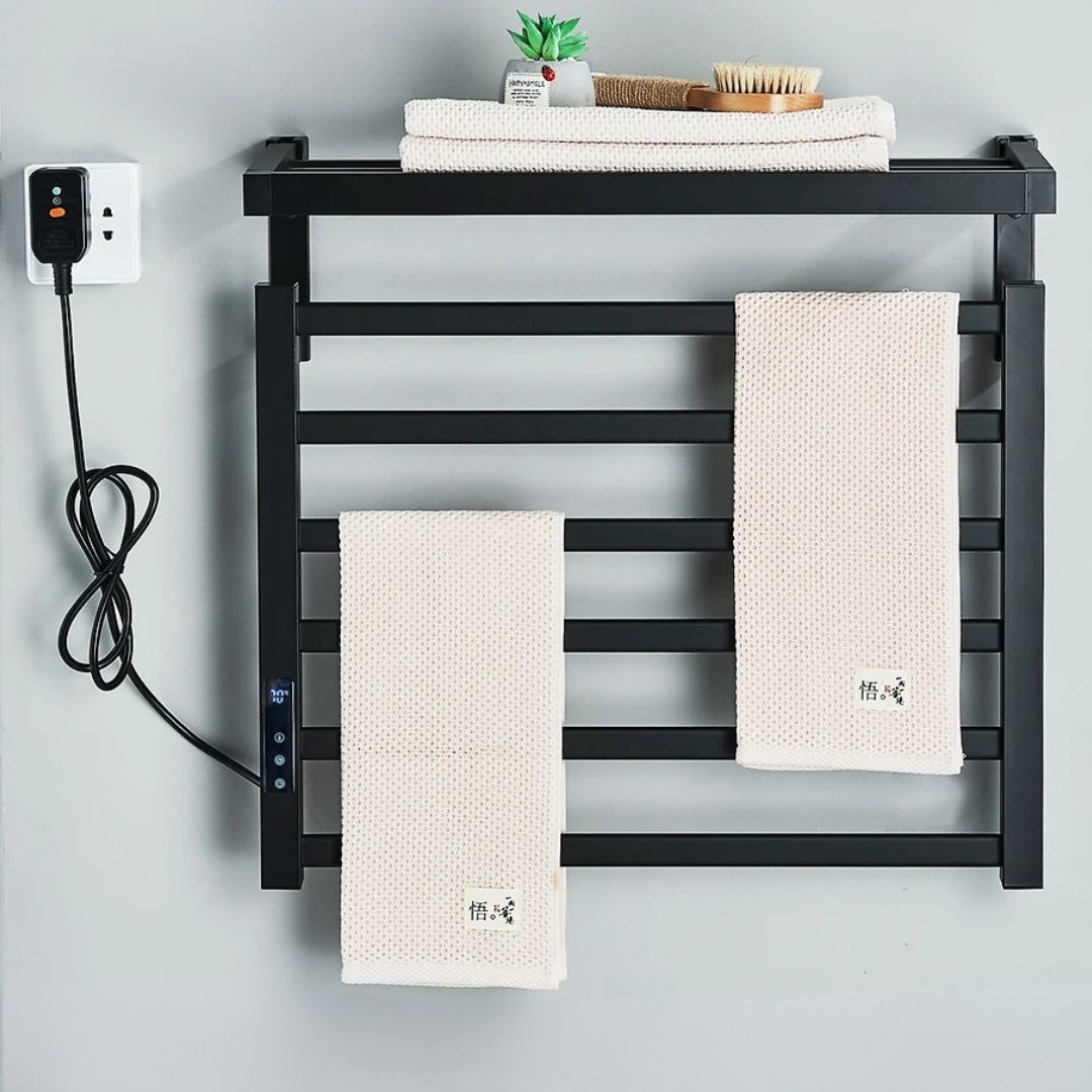Smart Electric Heated Towel Rack with Digital Display – Caspri