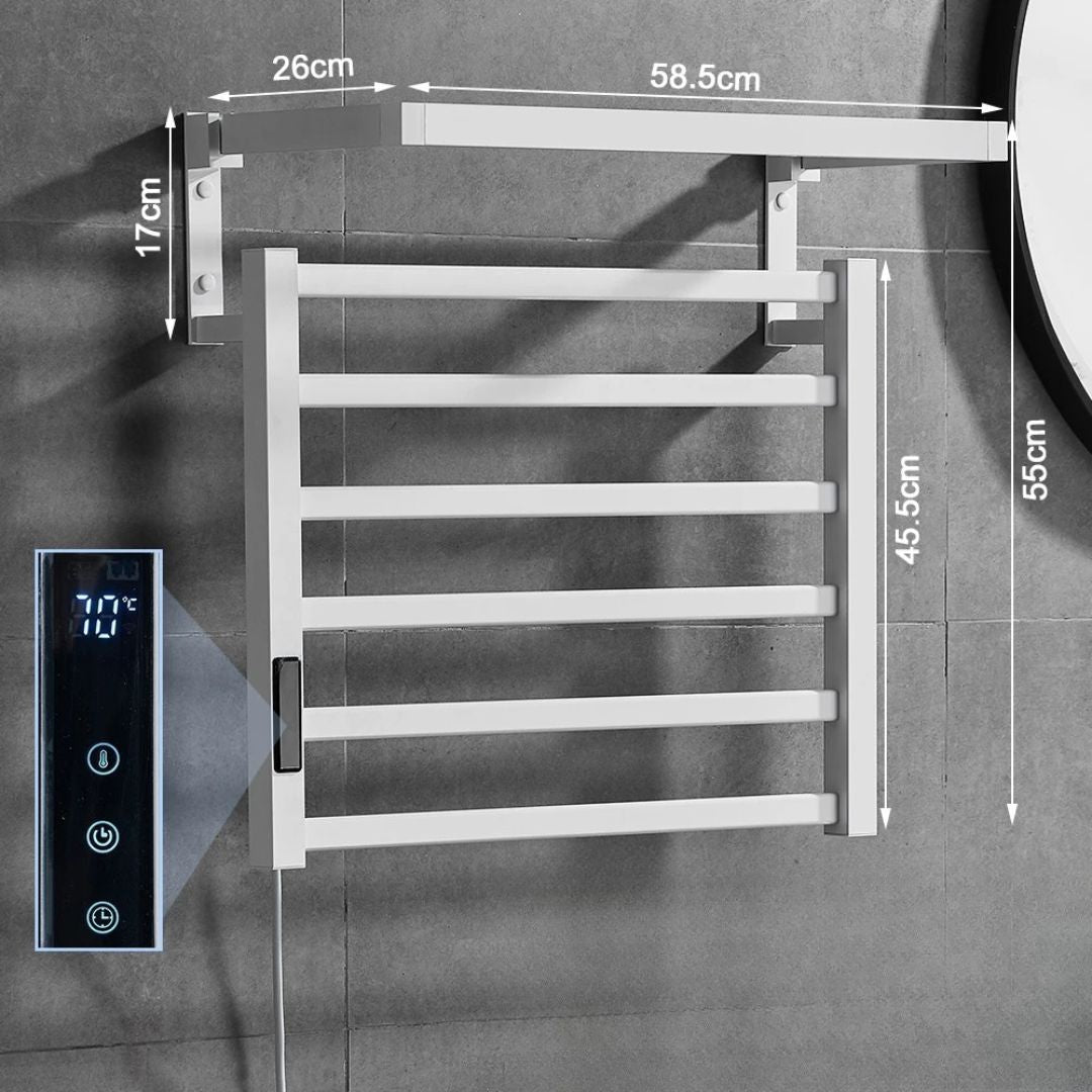 Smart Electric Heated Towel Rack with Digital Display – Caspri