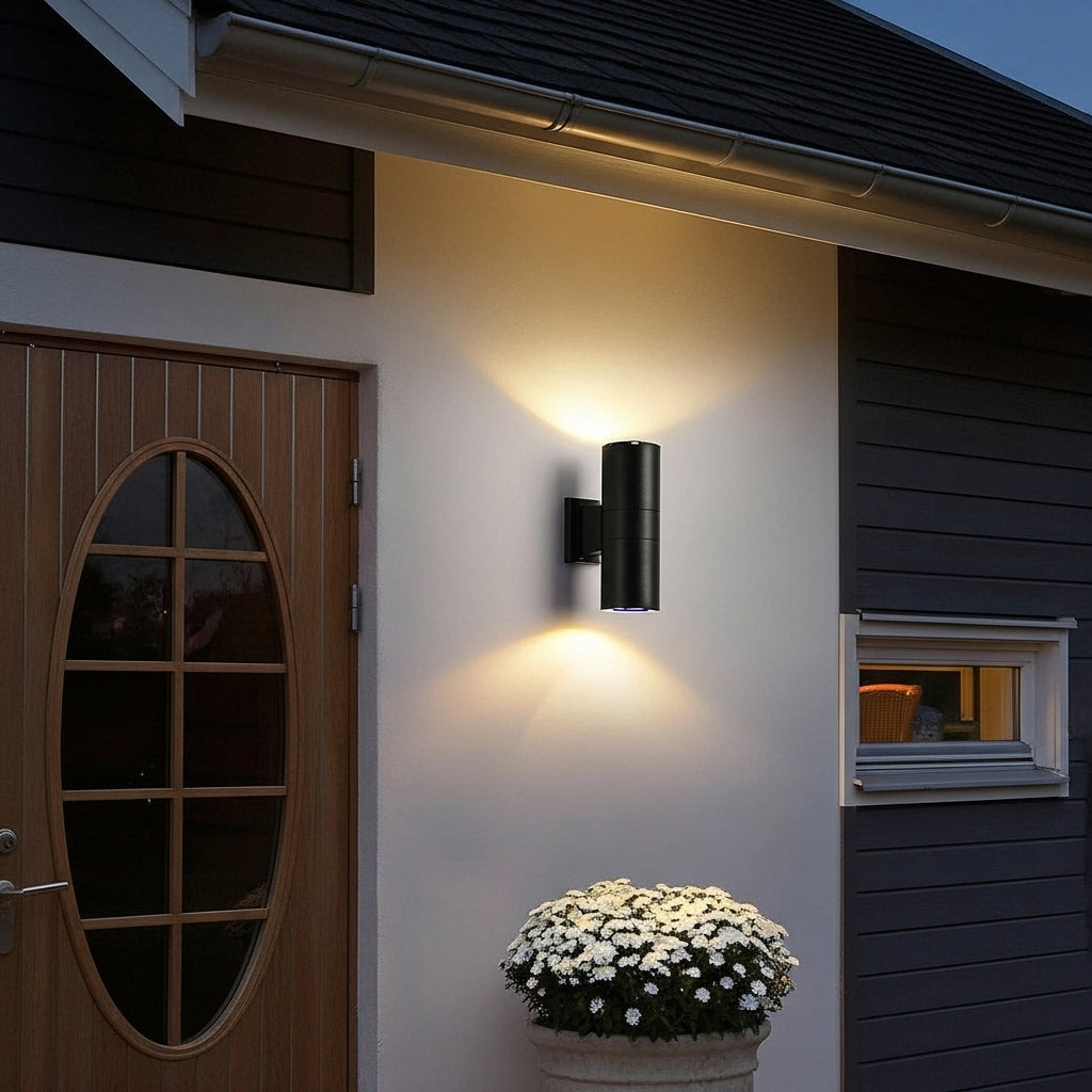 Outdoor Double Head Wall Light, Waterproof Aluminium Sconce – Caspri
