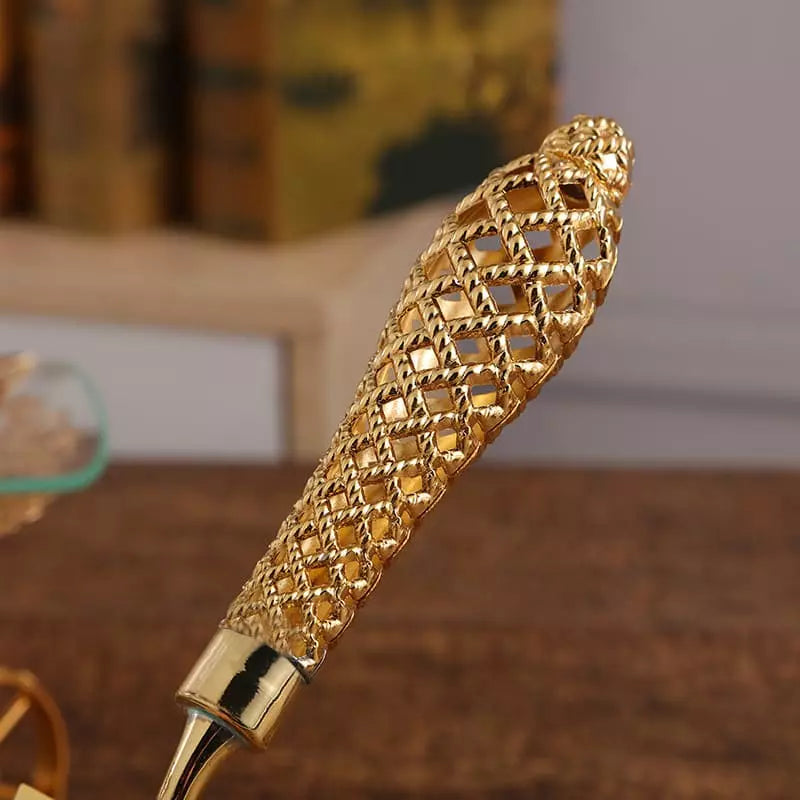 Elite Cake Spatula Set With Golden Knife For Home Bakers - Caspri