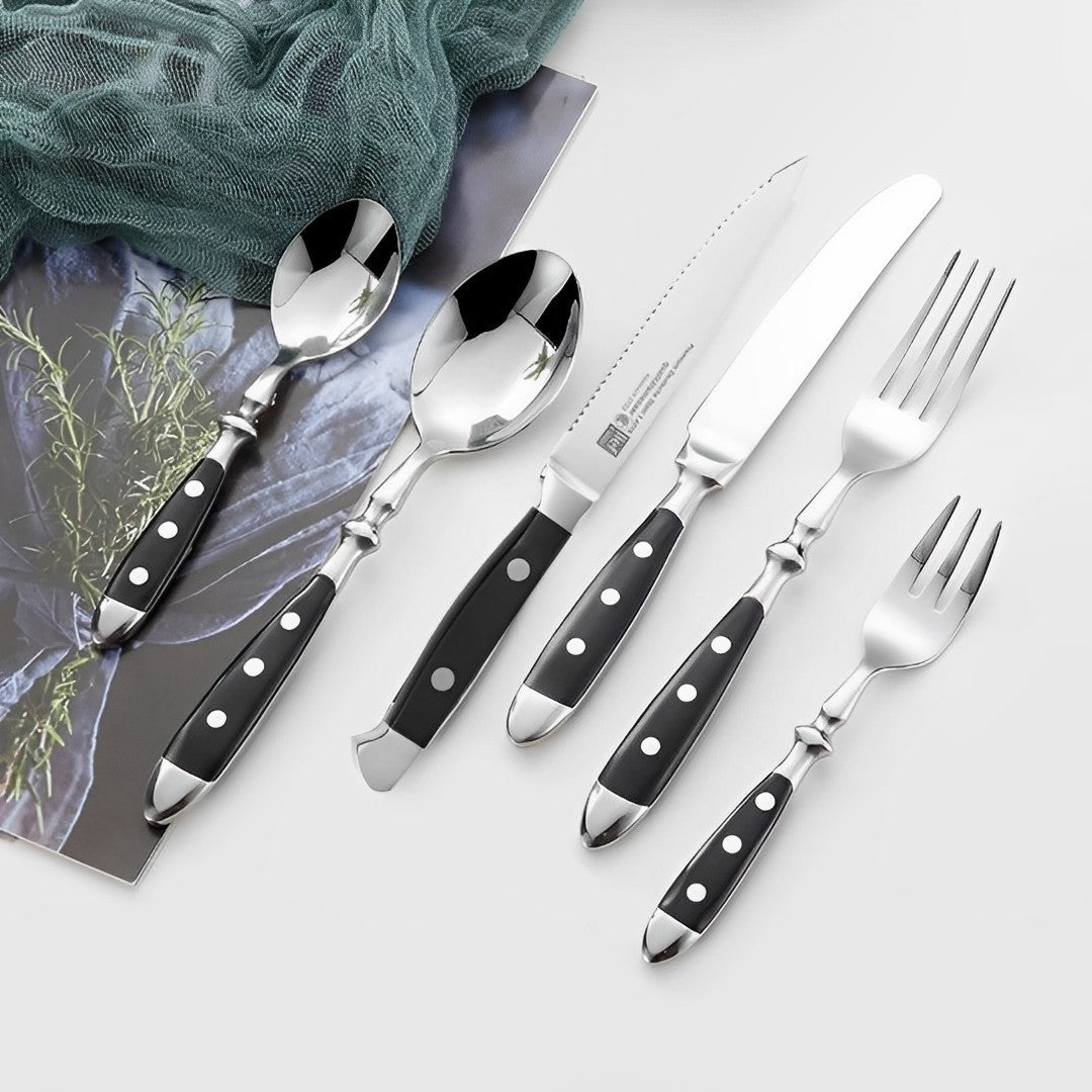 Stainless Steel Cutlery Set For Home Entertaining Resin - Caspri