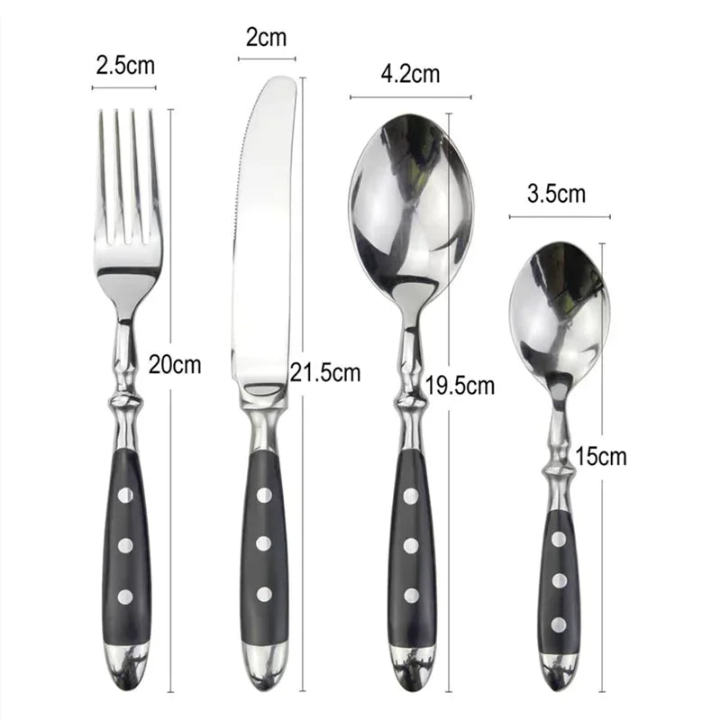 Stainless Steel Cutlery Set For Home Entertaining Resin - Caspri