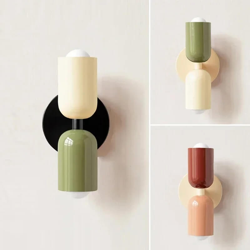 Colourful Nordic Wall Light | Warm Bedside & Living Room Wall Lamp