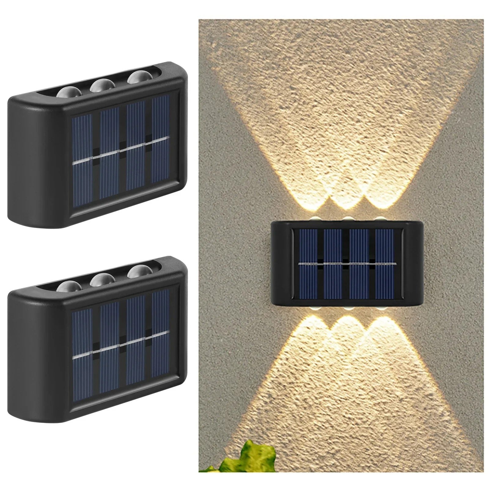 Solar LED Outdoor Wall Light with Dusk to Dawn Sensor | Waterproof Garden & Patio Light
