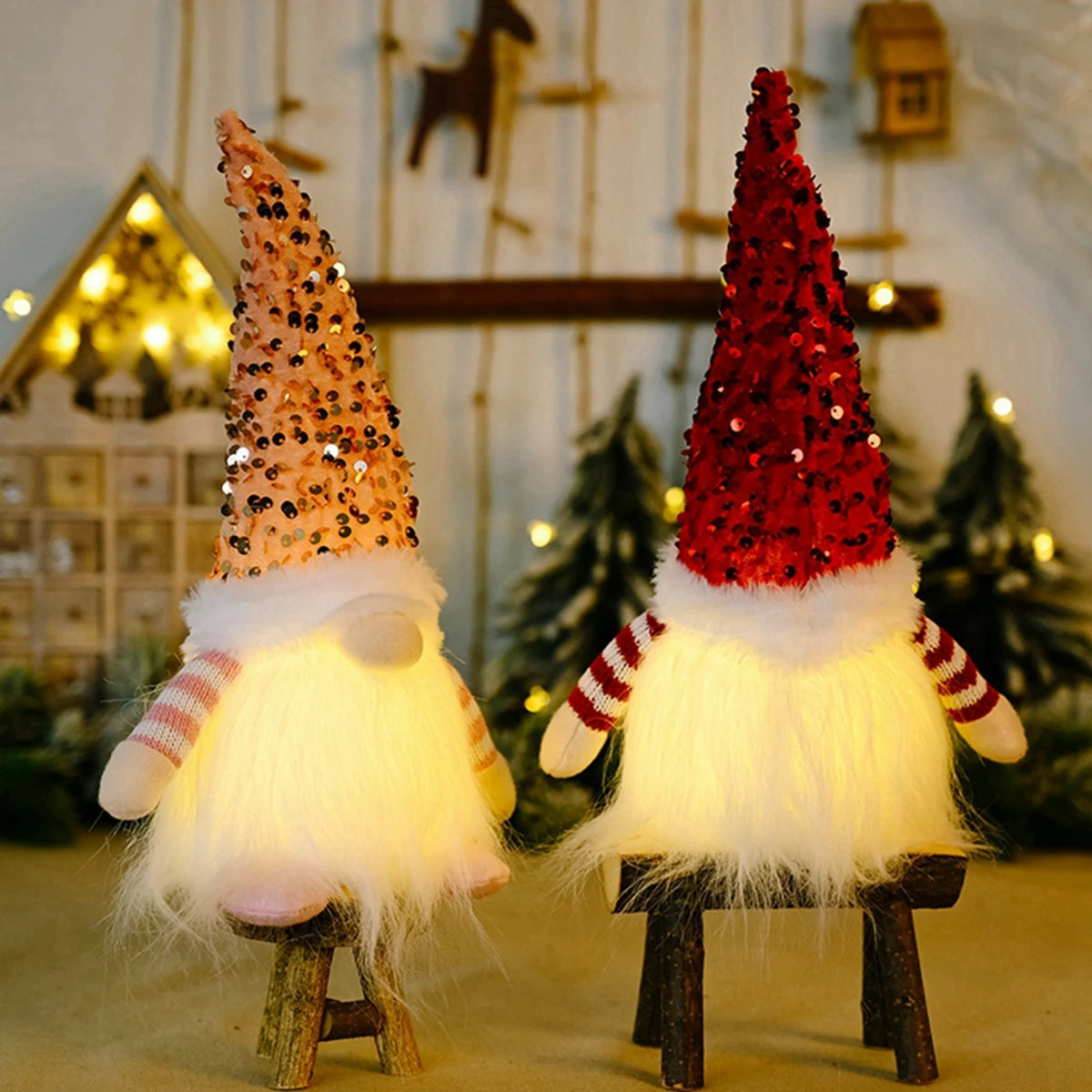 Glowing Christmas Elf Decorations for a Cosy Family Home - Caspri